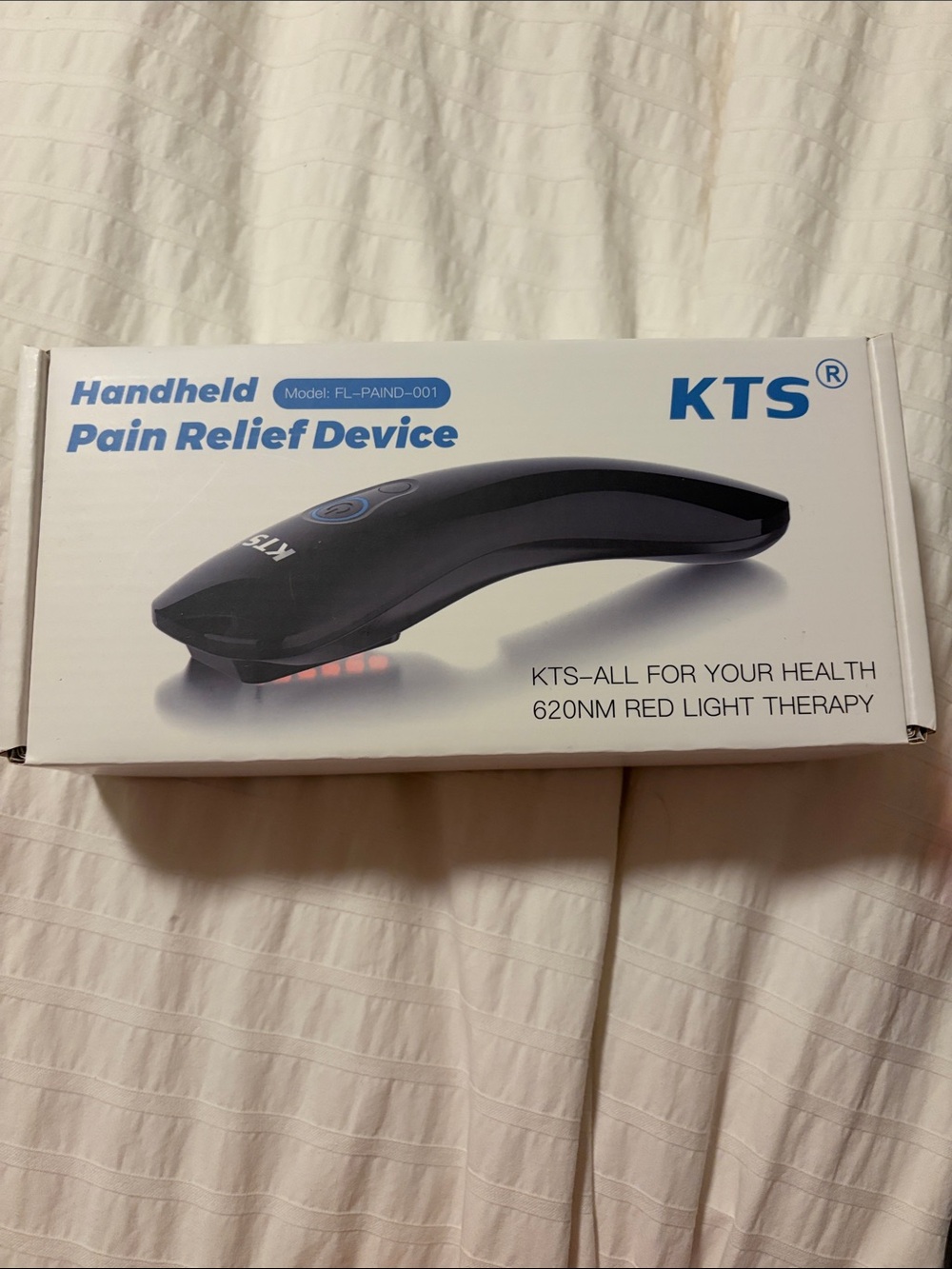KTS Handheld Pain Relief Device - Black. Red light therapy